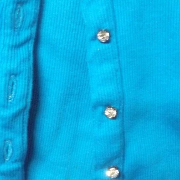 LADIES, SMALL, 2 PIECE TANK TOP SET, TANK TOP & MATCHING JACKET WITH SEQUINS - Picture 3 of 5